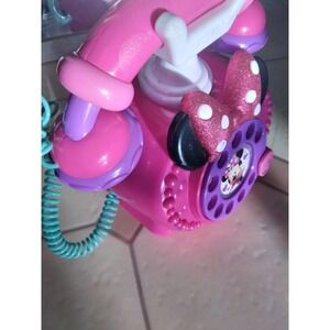 minnie mouse themed toy rotary phone